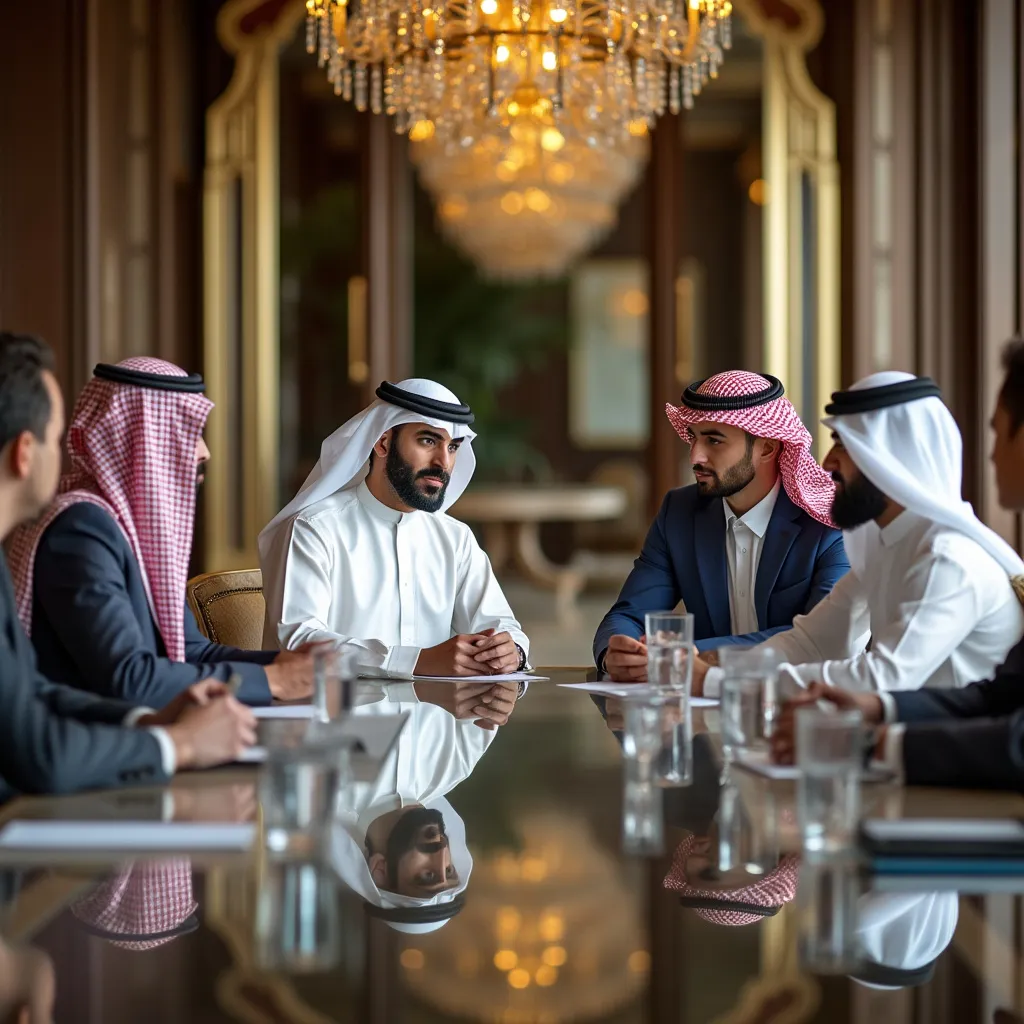 اجتماع أعمال في الإمارات