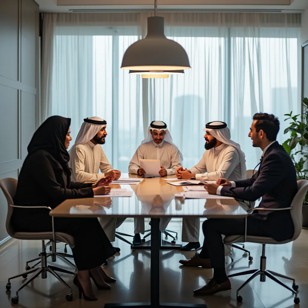 اجتماع عمل في دبي